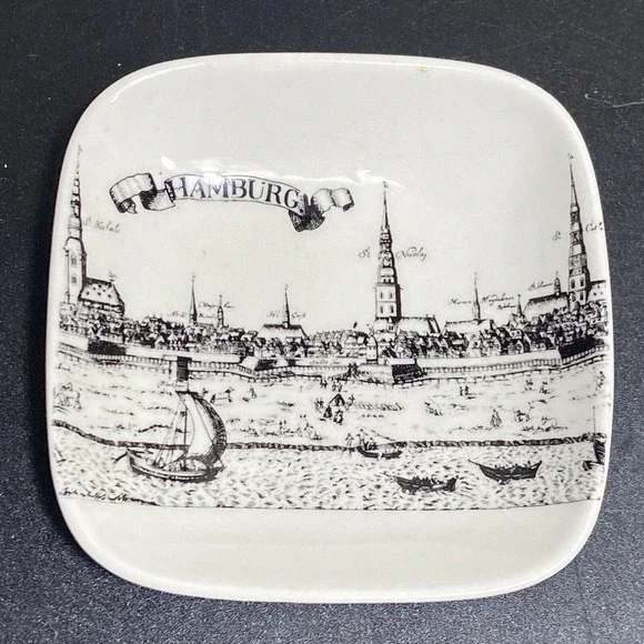 Vintage Royal Porzellan Bavaria KPM Germany Hamburg White Dish - Picture 2 of 10